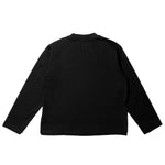 LAYERED HEM LONG SLEEVE - BLACK