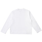 LAYERED HEM LONG SLEEVE - WHITE
