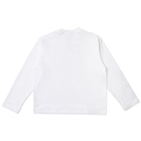 LAYERED HEM LONG SLEEVE - WHITE
